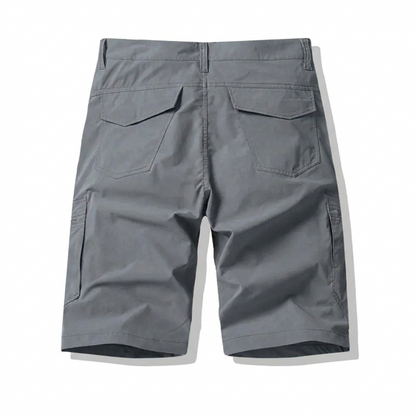 Multi Pack Men Casual Work Cargo Shorts, Button Waist Belt Loops, Secure Zip Side Cargo Pockets Lightweight Outdoor Walking Short Pants