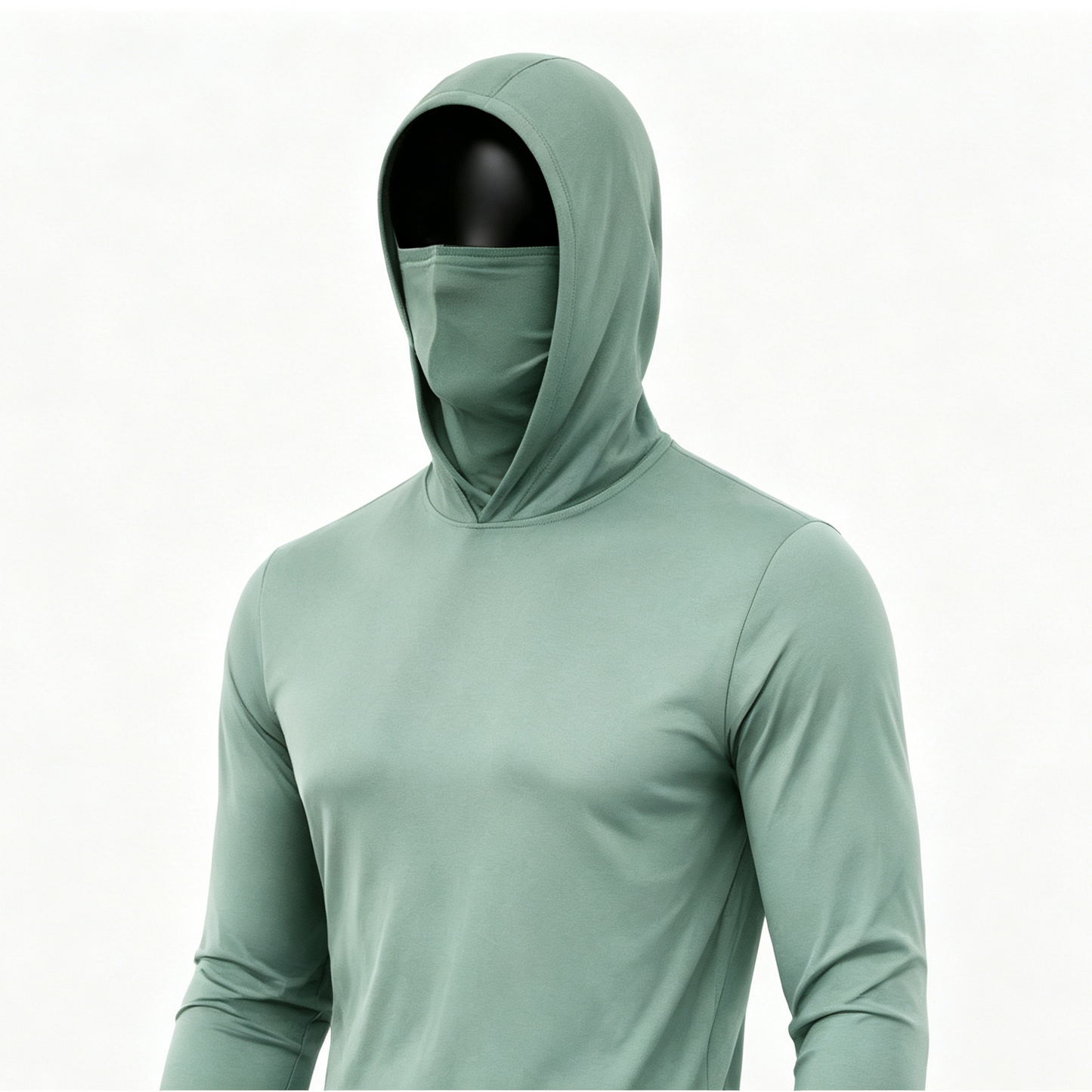 ✨Men's UPF 50+ Long-Sleeve Sun-Protection Hoodie (with Sleeve Pocket and Face Mask)✨