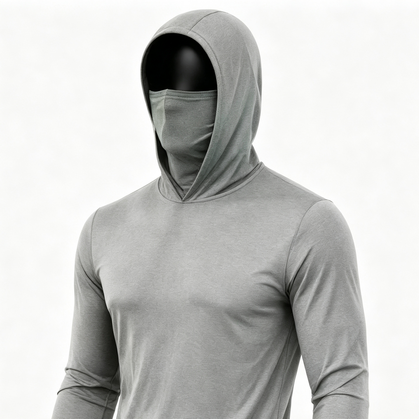 ✨Men's UPF 50+ Long-Sleeve Sun-Protection Hoodie (with Sleeve Pocket and Face Mask)✨