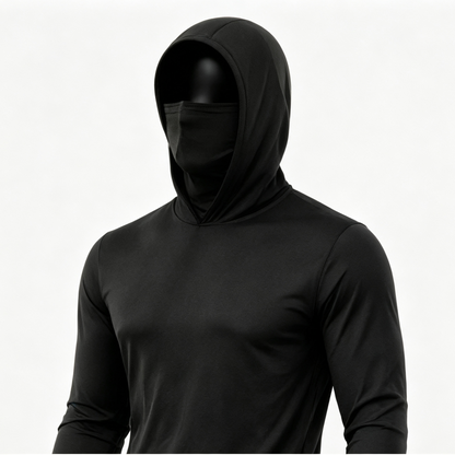 ✨Men's UPF 50+ Long-Sleeve Sun-Protection Hoodie (with Sleeve Pocket and Face Mask)✨