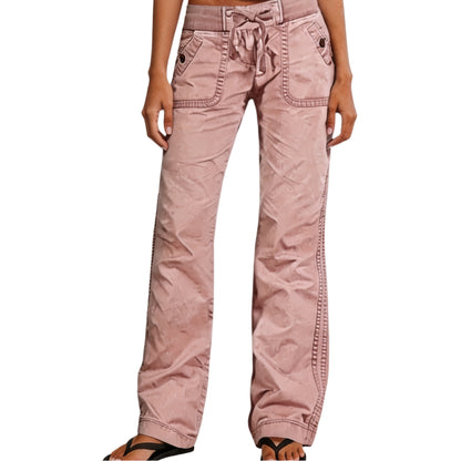 ⚡FINAL SALE⚡- Women's High-Stretch Mid-Rise Straight-Leg Trousers