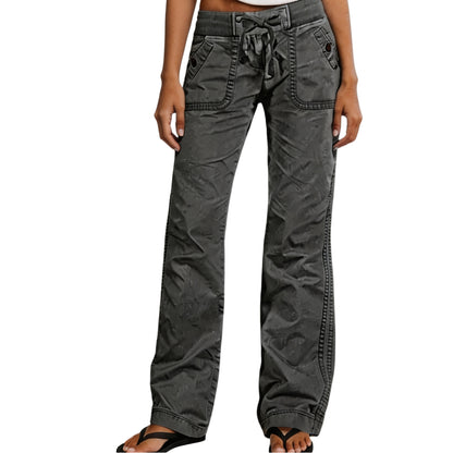 ⚡FINAL SALE⚡- Women's High-Stretch Mid-Rise Straight-Leg Trousers