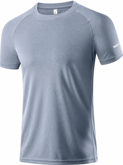 9-PACK Men's Print Reflective Stripe Sports T-Shirts