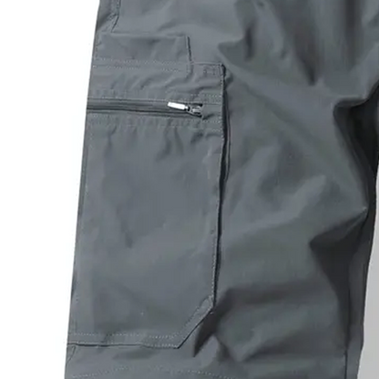 Multi Pack Men Casual Work Cargo Shorts, Button Waist Belt Loops, Secure Zip Side Cargo Pockets Lightweight Outdoor Walking Short Pants