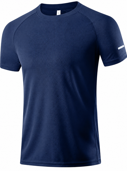 9-PACK Men's Print Reflective Stripe Sports T-Shirts