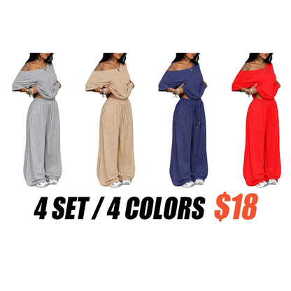 2 Pcs/Set Women's Minimalist Basic Daily Wear