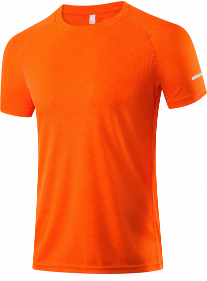 9-PACK Men's Print Reflective Stripe Sports T-Shirts